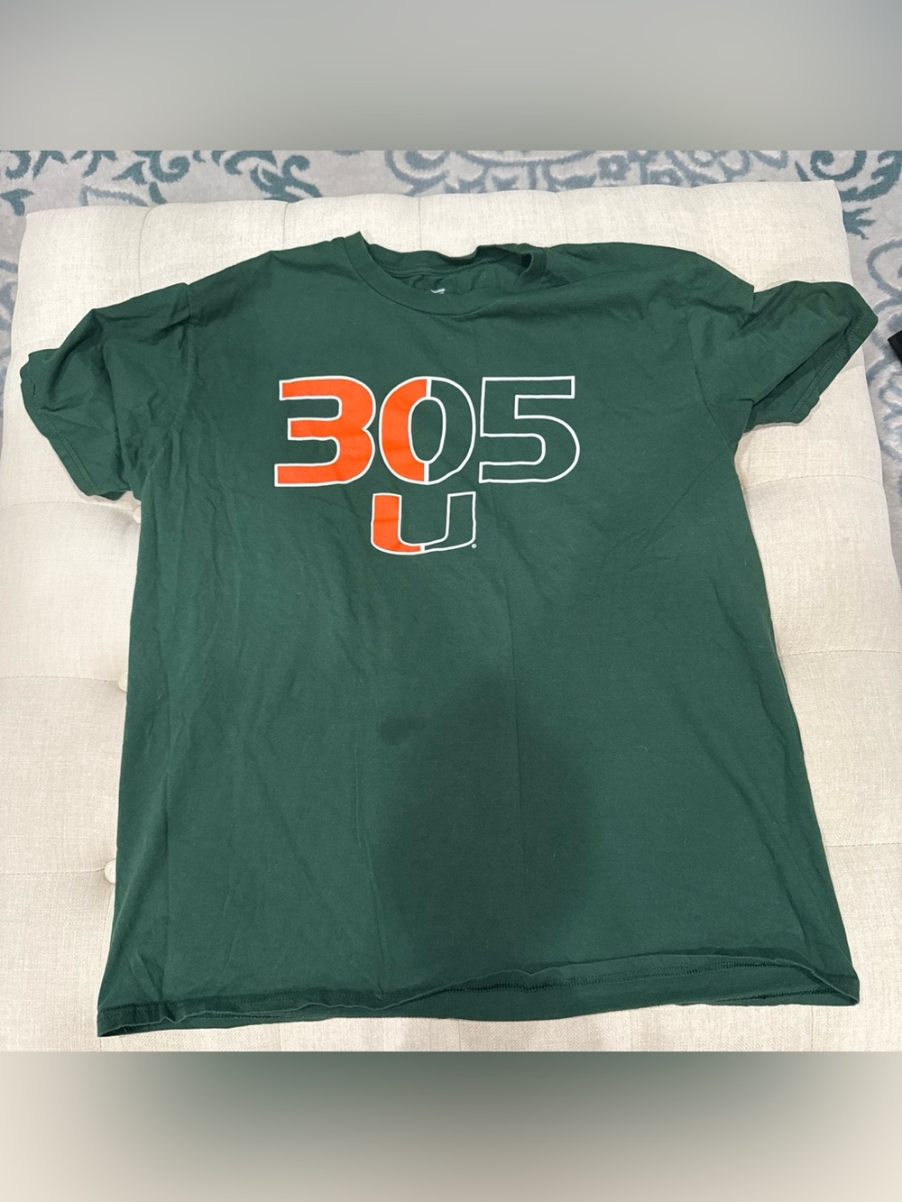 Fanatics Miami 305 Green T-Shirt with Orange & White Graphic
